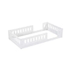 Lit plate-forme double/grand simple, lit au sol pour enfant avec garde-corps