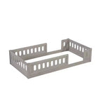 Lit plate-forme double/grand simple, lit au sol pour enfant avec garde-corps