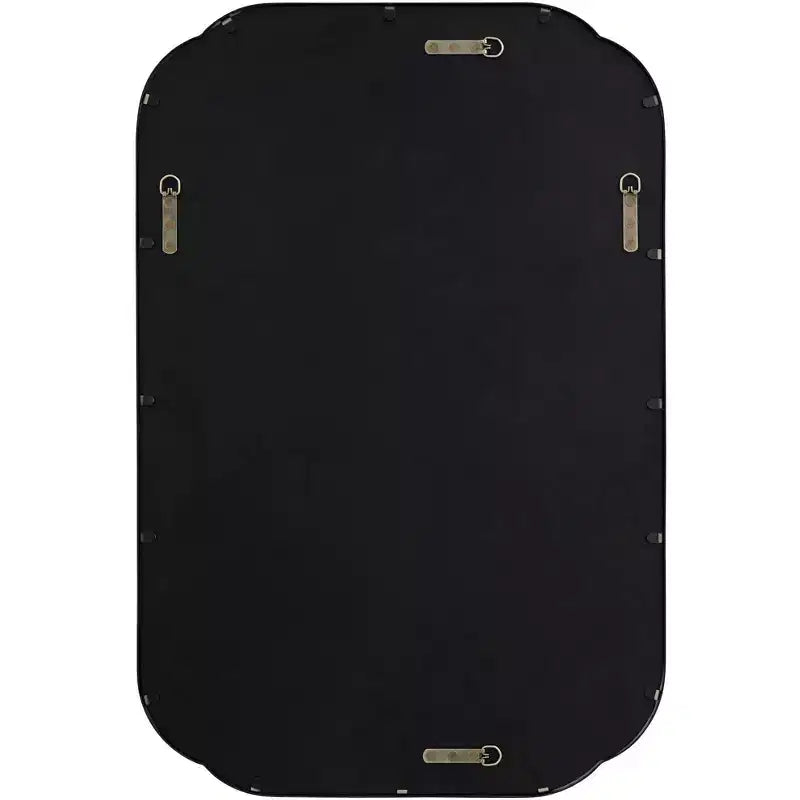 Miroir mural double rayon noir mat 24" x 36"