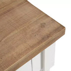 Console avec Rangement, 40x14x33, Blanc