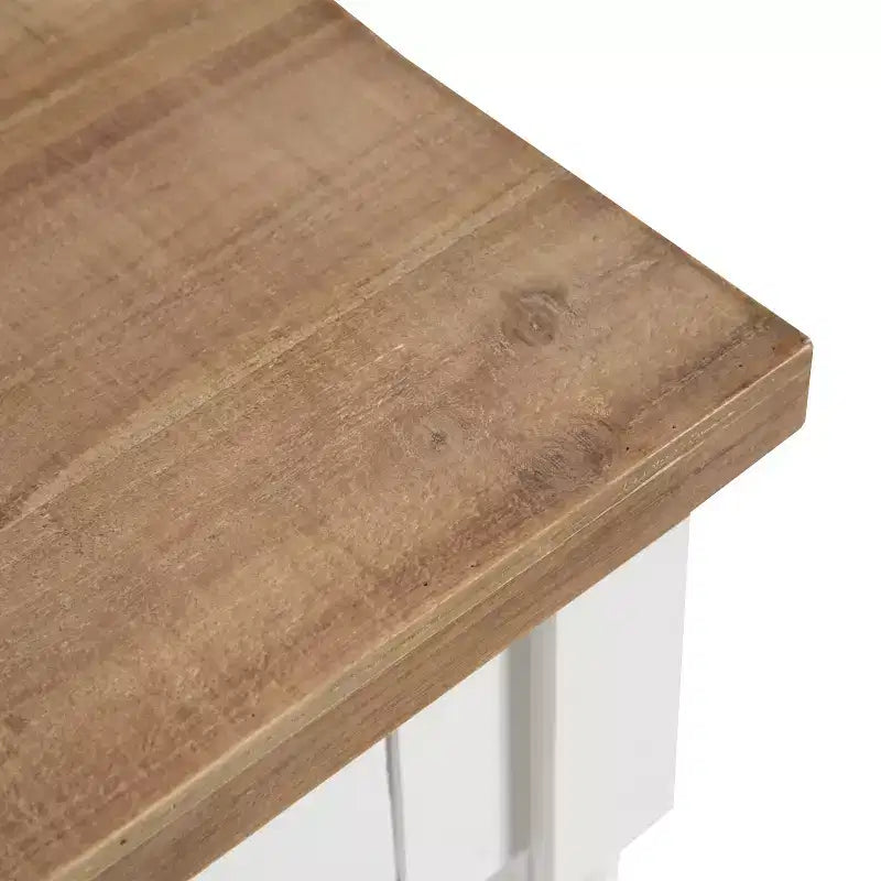 Console avec Rangement, 40x14x33, Blanc
