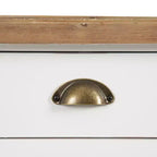 Console avec Rangement, 40x14x33, Blanc