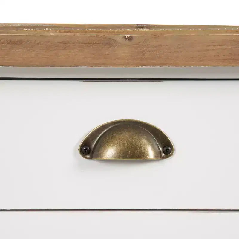 Console avec Rangement, 40x14x33, Blanc