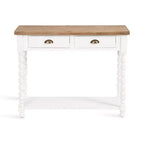Console avec Rangement, 40x14x33, Blanc