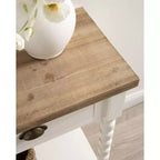Console avec Rangement, 40x14x33, Blanc
