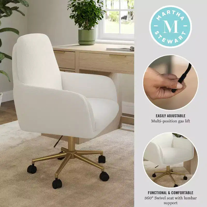 Chaise de bureau rembourrée