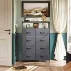 Commode en tissu à 8 tiroirs, tour de rangement haute pour chambre, placard, salon, couloir