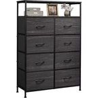 Commode en tissu à 8 tiroirs, tour de rangement haute pour chambre, placard, salon, couloir