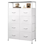 Commode en tissu à 8 tiroirs, tour de rangement haute pour chambre, placard, salon, couloir