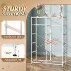 Commode en tissu à 8 tiroirs, tour de rangement haute pour chambre, placard, salon, couloir
