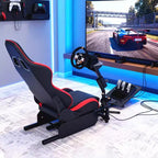 Support de Volant de Course, Cockpit de Simulateur de Course Pliable pour g923/g920/g29, Support de Volant et Pédales Réglables en Angle, Cockpit de Simulation de Course