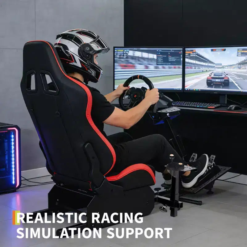 Support de Volant de Course, Cockpit de Simulateur de Course Pliable pour g923/g920/g29, Support de Volant et Pédales Réglables en Angle, Cockpit de Simulation de Course