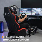 Support de Volant de Course, Cockpit de Simulateur de Course Pliable pour g923/g920/g29, Support de Volant et Pédales Réglables en Angle, Cockpit de Simulation de Course