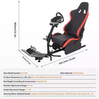 Support de Volant de Course, Cockpit de Simulateur de Course Pliable pour g923/g920/g29, Support de Volant et Pédales Réglables en Angle, Cockpit de Simulation de Course