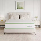 Novilla 12 inch Medium Firm Hybrid Memory Foam/Coil Blend Mattress in a Box, Motion isolation