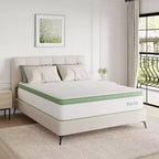 Matelas hybride mi-ferme en boîte de 12 pouces, mousse à mémoire de forme et ressorts ensachés, isolation des mouvements