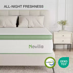 Matelas hybride mi-ferme en boîte de 12 pouces, mousse à mémoire de forme et ressorts ensachés, isolation des mouvements