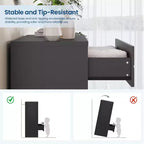 Commodes à 4 tiroirs en bois pour chambre à coucher, commode en bois avec poignées dorées, table de chevet moderne, meuble de rangement en bois.