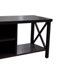 Meuble TV en bois de 58,27" avec 4 étagères de rangement, convient aux TV jusqu'à 65"
