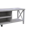 Meuble TV en bois de 58,27" avec 4 étagères de rangement, convient aux TV jusqu'à 65"