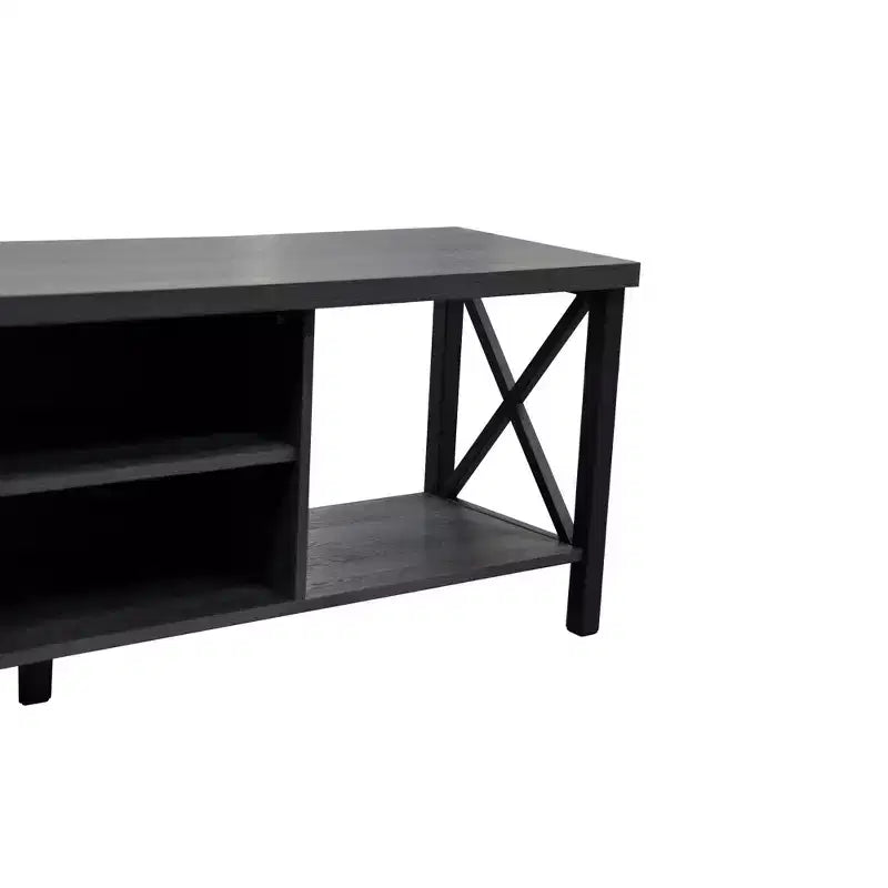 Meuble TV en bois de 58,27" avec 4 étagères de rangement, convient aux TV jusqu'à 65"