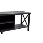 Meuble TV en bois de 58,27" avec 4 étagères de rangement, convient aux TV jusqu'à 65"