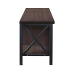 Meuble TV en bois de 58,27" avec 4 étagères de rangement, convient aux TV jusqu'à 65"
