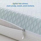 Matelas pour mini-lit 38x24x4, housse lavable en Lyocell respirant, matelas pour parc avec mousse à mémoire de forme gel confortable