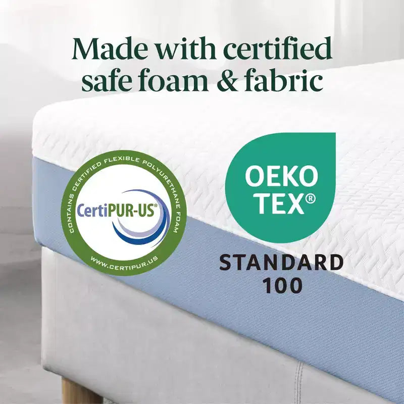 Matelas en mousse à mémoire de forme rafraîchissant Queen 12", sans fibre de verre, sensation moyenne, couches rafraîchissantes respirantes