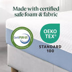 Matelas en mousse à mémoire de forme rafraîchissant Queen 12", sans fibre de verre, sensation moyenne, couches rafraîchissantes respirantes
