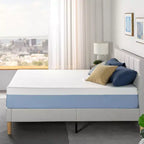 Matelas en mousse à mémoire de forme rafraîchissant Queen 12", sans fibre de verre, sensation moyenne, couches rafraîchissantes respirantes