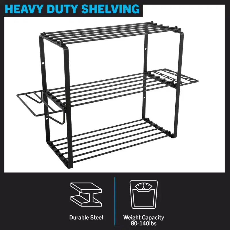 Étagère de rangement 3 niveaux pour outils électriques