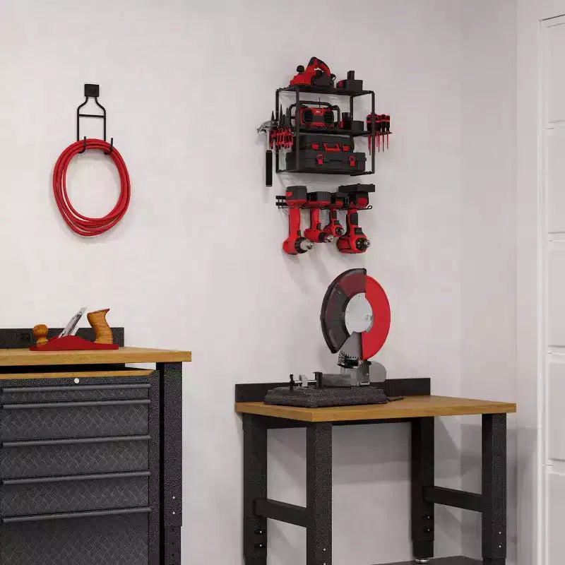 Étagère de rangement 3 niveaux pour outils électriques