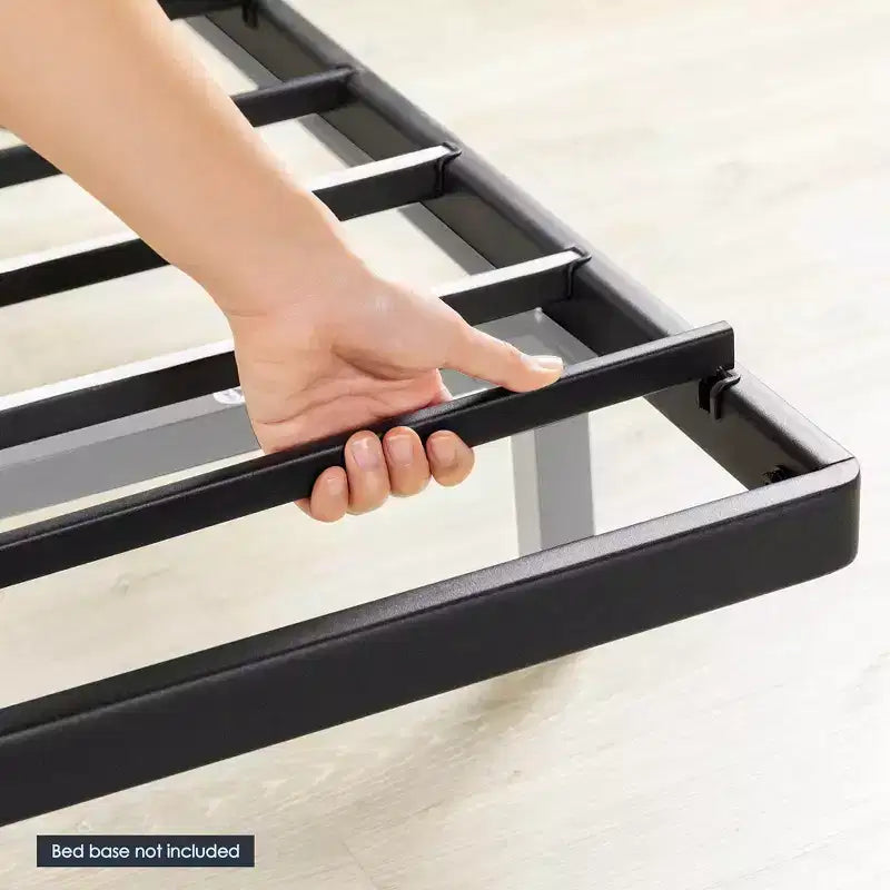 Support de matelas métallique de 4 cm (1,6 po) pour sommier à lattes, remplacement de lattes de lit, noir