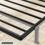 Support de matelas Bunkie Board en métal de 4,1 cm, remplacement de sommier à lattes, noir