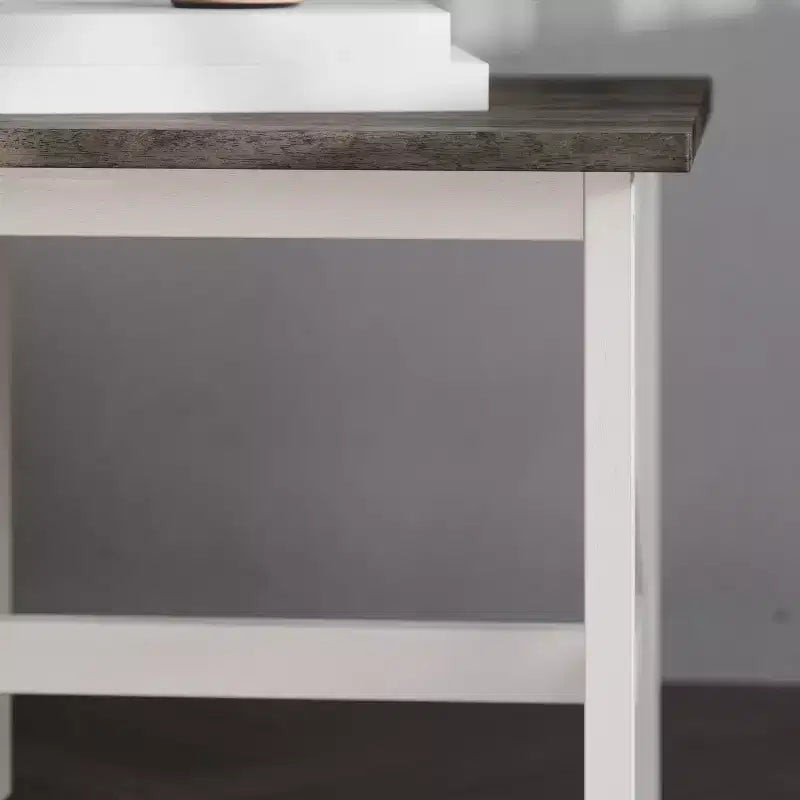 Table d'appoint style ferme en bois massif