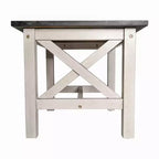 Table d'appoint style ferme en bois massif