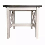 Table d'appoint style ferme en bois massif