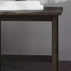 Table d'appoint style ferme en bois massif