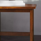 Table d'appoint style ferme en bois massif