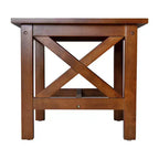 Table d'appoint style ferme en bois massif