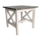 Table d'appoint style ferme en bois massif
