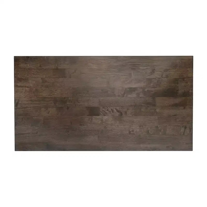 Table basse de ferme en bois massif, table d'appoint style tréteaux