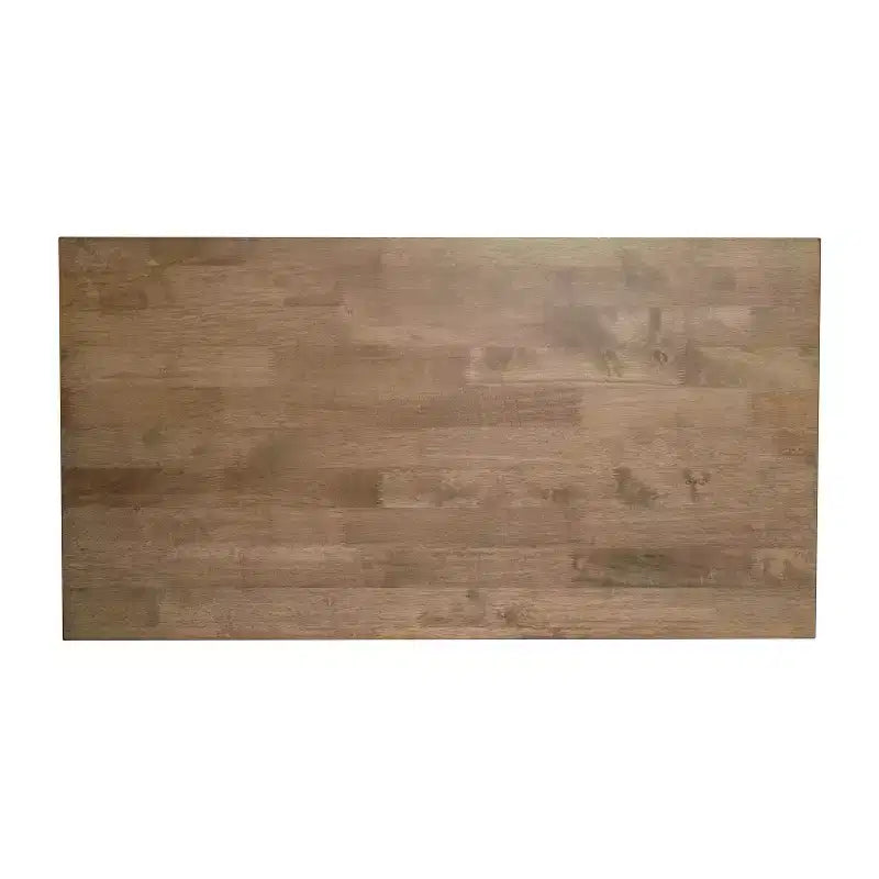 Table basse de ferme en bois massif, table d'appoint style tréteaux
