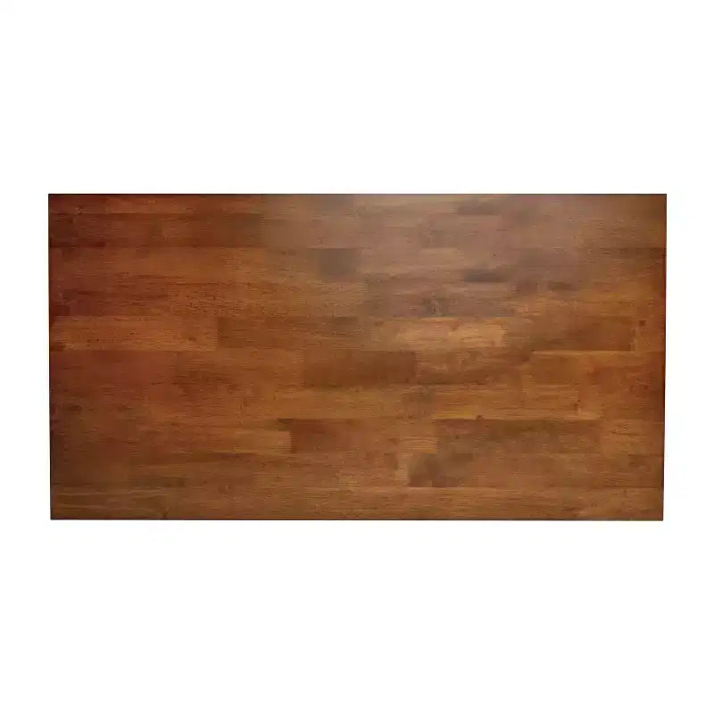 Table basse de ferme en bois massif, table d'appoint style tréteaux