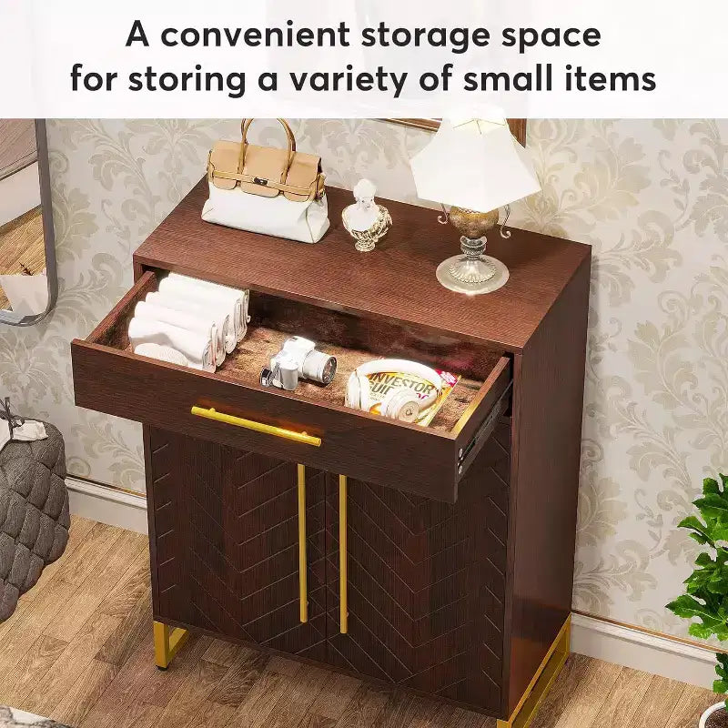 Meuble à chaussures avec portes, étagère à chaussures moderne avec tiroir