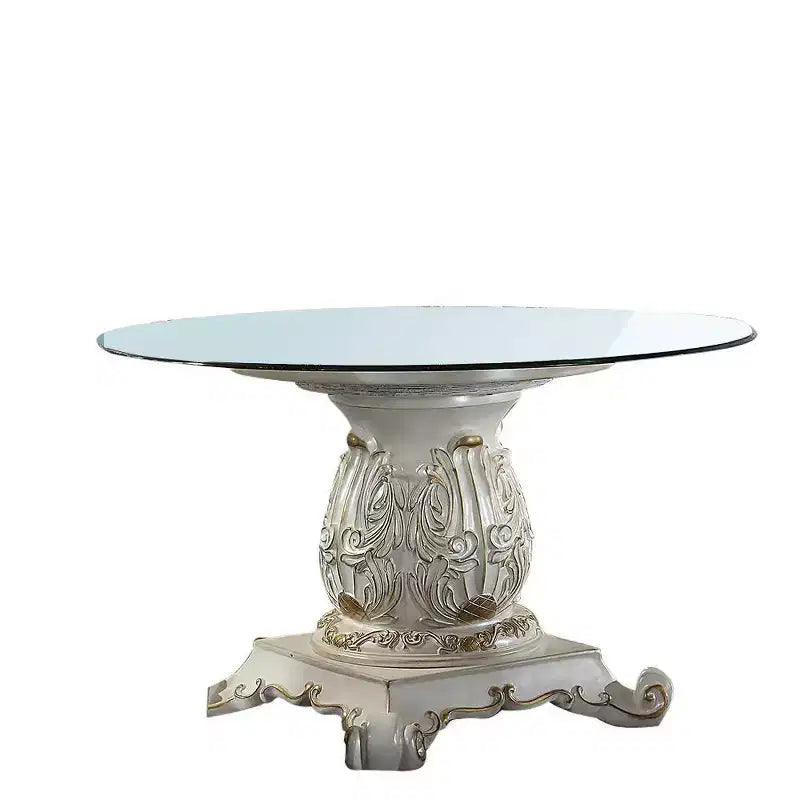 Table de salle à manger, finition Nacre antique