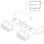 Lit plateforme simple avec tiroir de rangement