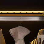 Vitrine d'exposition moderne avec portes en verre et étagères réglables